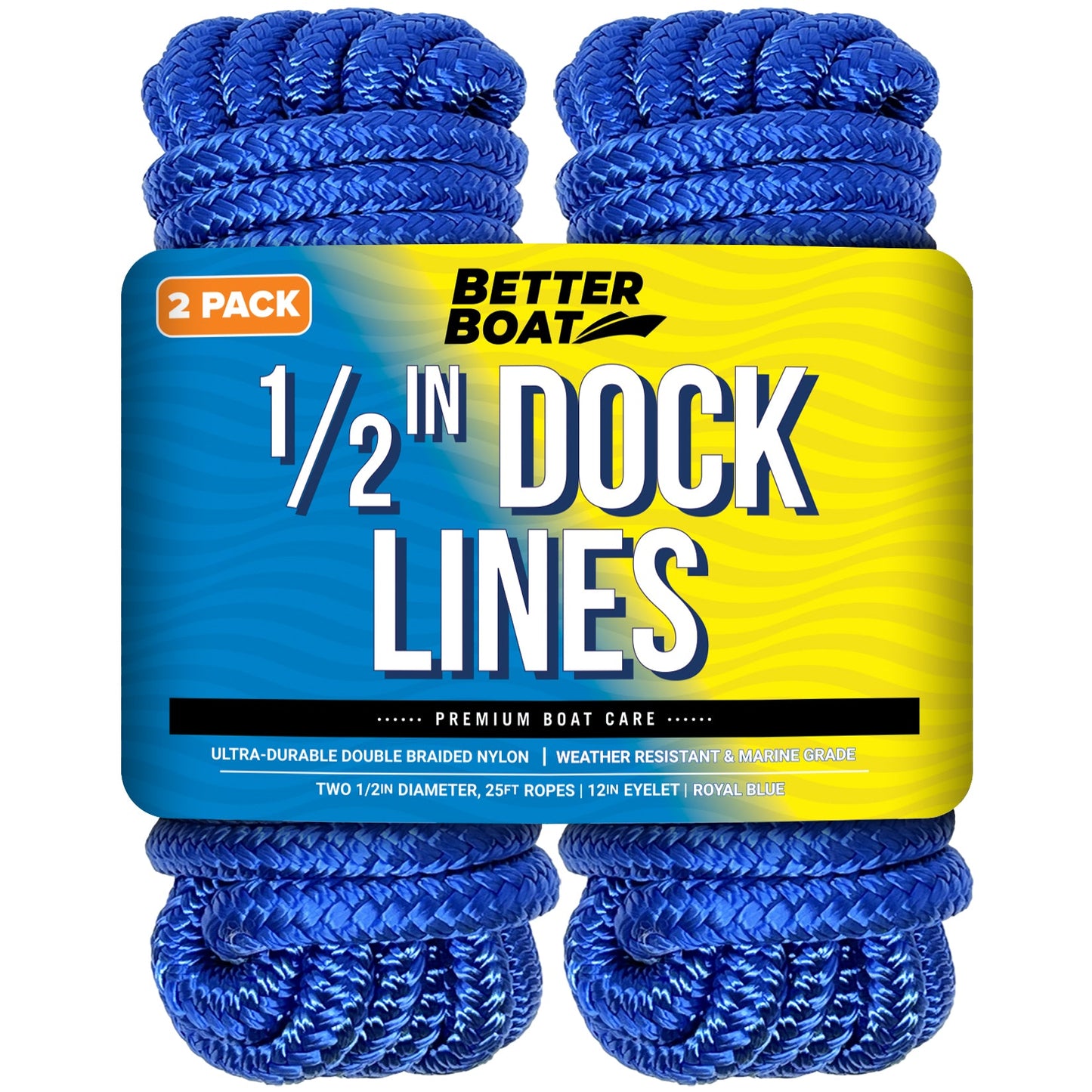 Better Boat - 1/2 Dock Lines 25FT