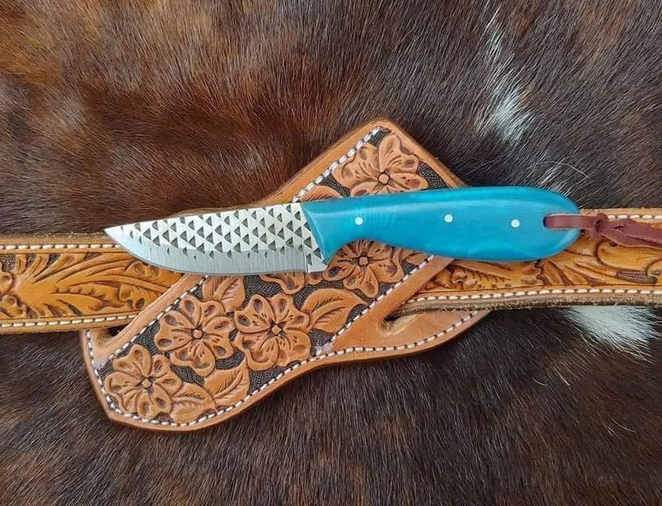 Texan Knives Handcrafted Western Belt Knife with Leather Case – Durable & Stylish
