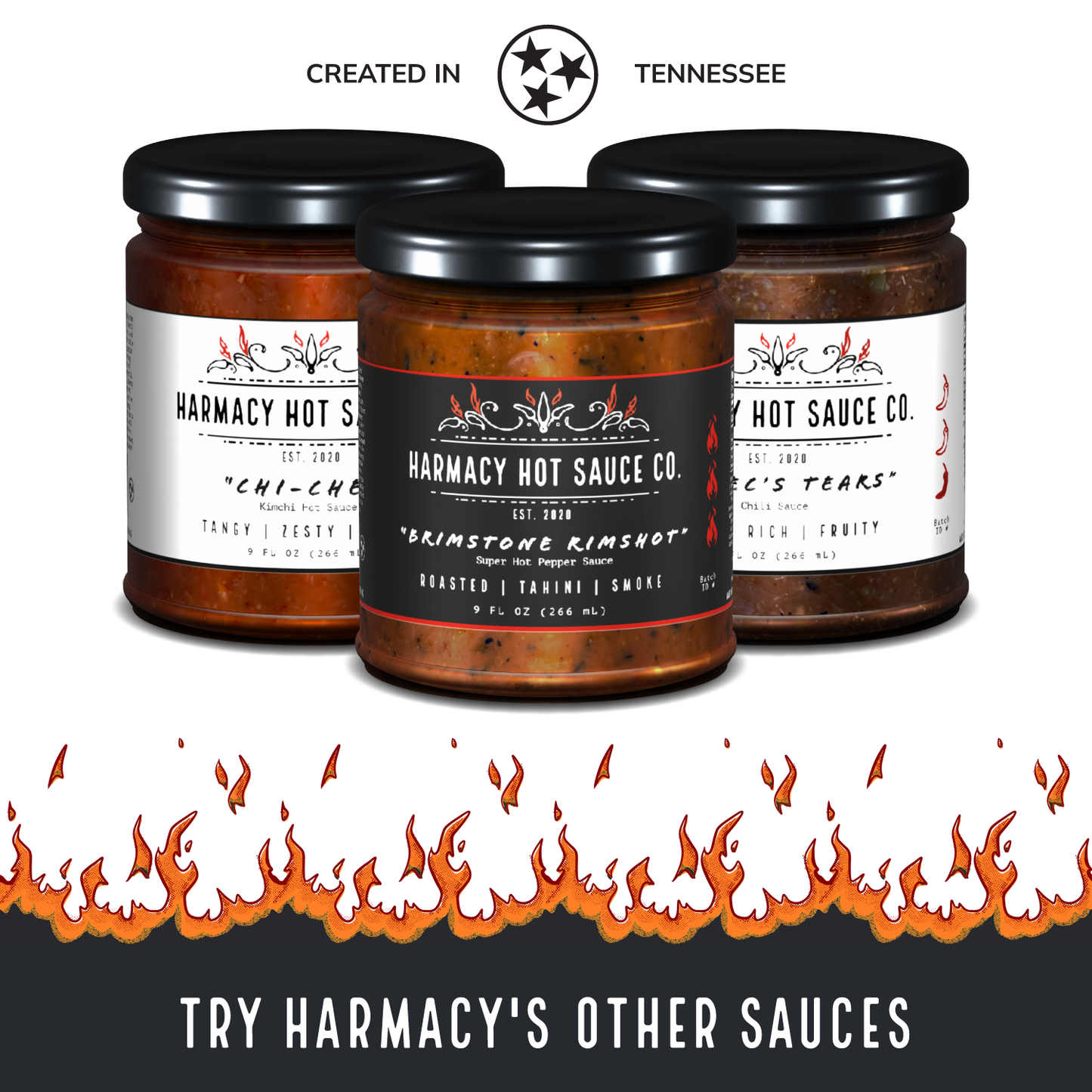 Harmacy Hot Sauce Co. Pata del Diablo - Extra Hot Tomatillo & Clementine Pepper Sauce (9oz)