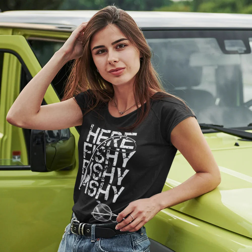 Outdoorzees Here Fishy Fishy T-Shirt for Women