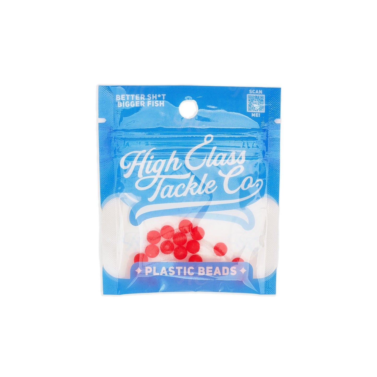 High Class Tackle Frosted Red 6MM Beads (20pack)