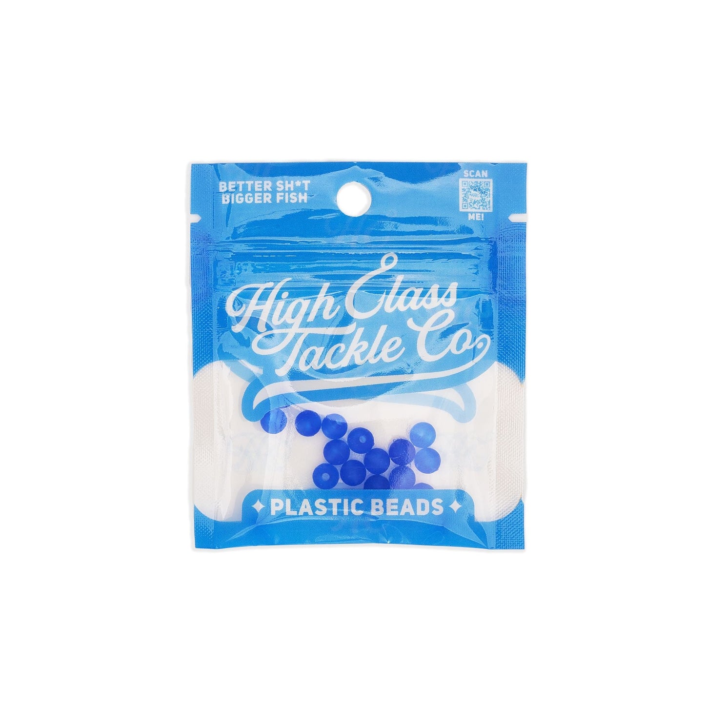 High Class Tackle Frosted Blue 6MM Beads (20pack)