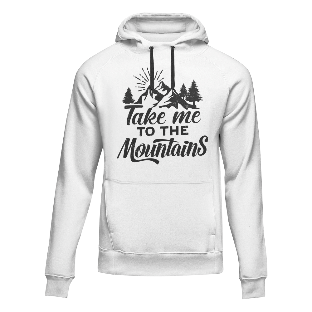 Outdoorzees Hiking Take Me To The Mountains Adult Fleece Hoodie