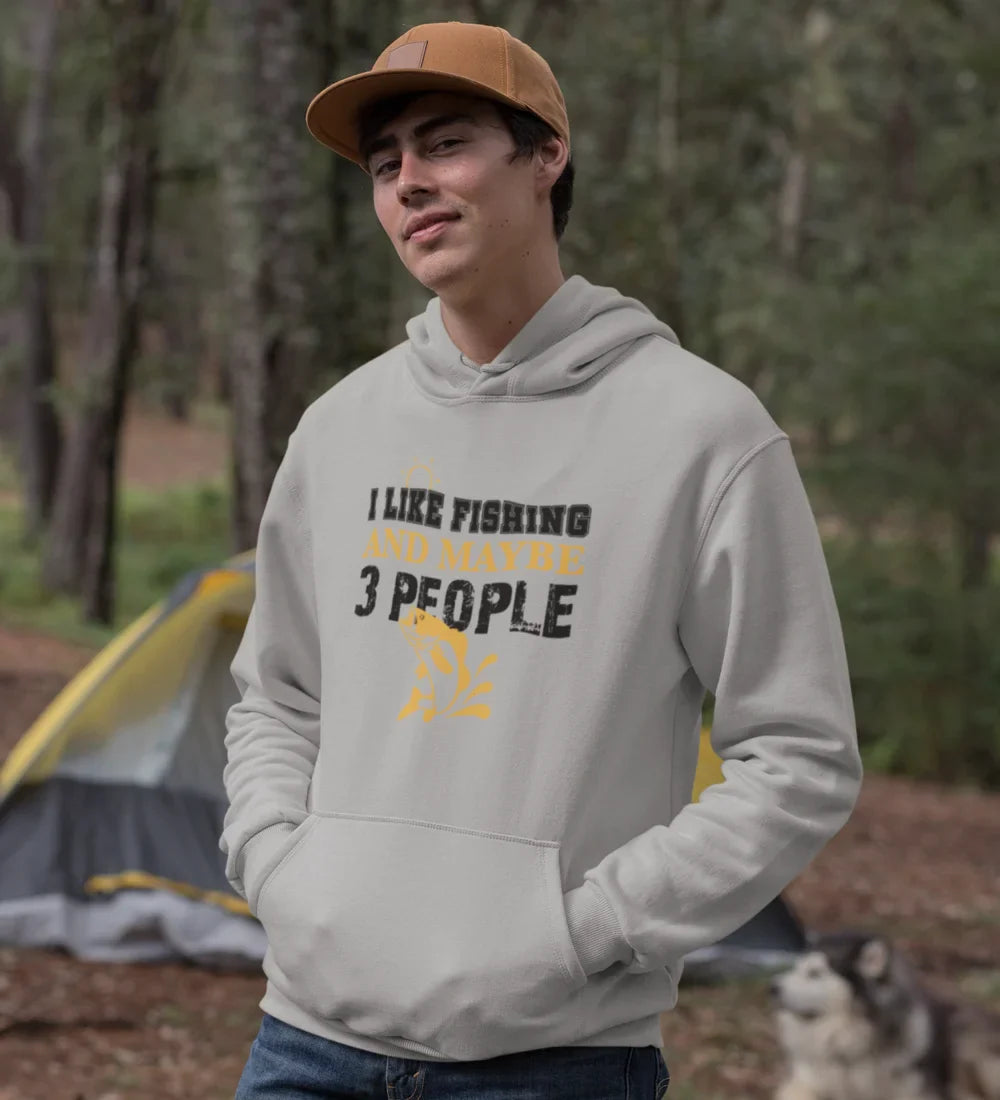 Outdoorzees I Like Fishing And Maybe Like 3 People Unisex Hoodie