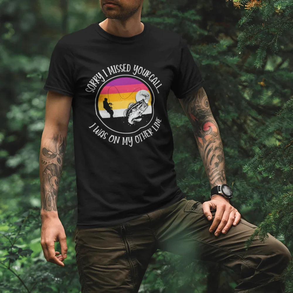 Outdoorzees I Was On Another Line Man T-Shirt