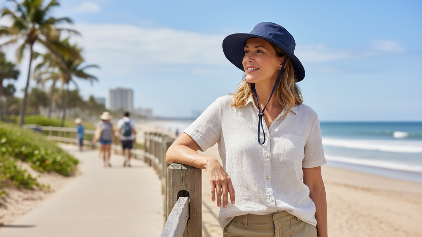 Panther Vision POWERCAP ICE Cooling Sun Hat – Instant Cooling Relief with Reusable Ice Packs, UPF 50 UV Sun Protection, Lightweight & Breathable for Hot Weather