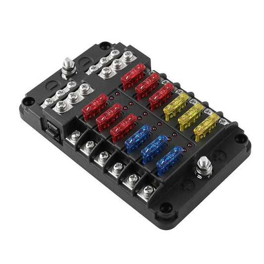 Monster Marine Lithium 12 Way Fuse Block Panel