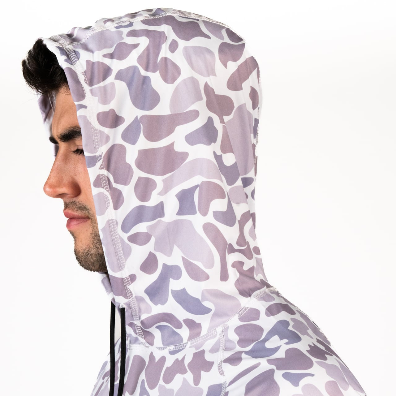 Hooked & Tagged - Men's Old School Camo Performance Hoodies