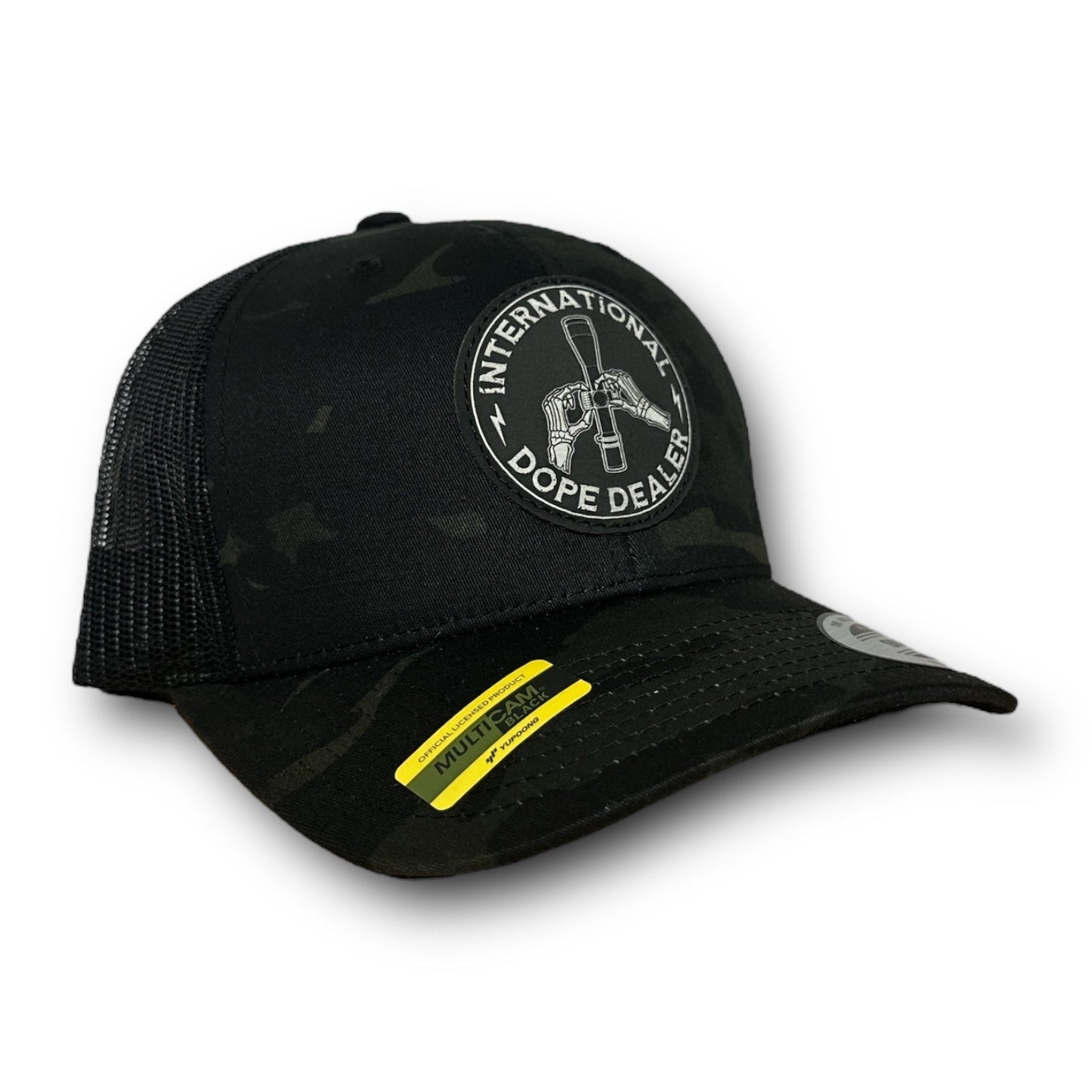 Direct Action Apparel "DOPE DEALER" SNAPBACK PATCH HAT (MCBLK)