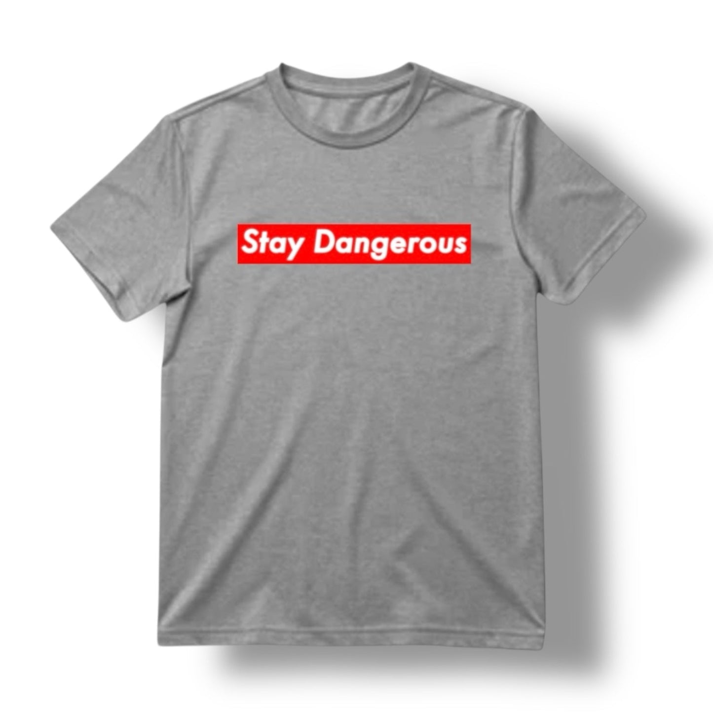 Direct Action Apparel "STAY DANGEROUS" TEE (HEATHER GREY)