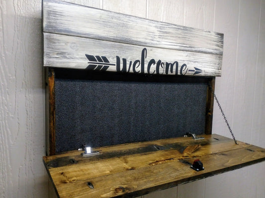 Liberty Home Concealment Welcome to Our Home Hidden Gun Storage Sign