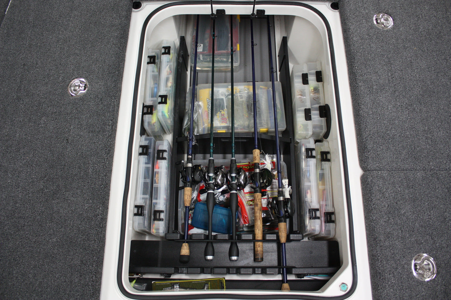 AMPD Marine NPDRANG0015 2023-2025 Ranger® Z521 / 520 R FRONT DECK CENTER COMPARTMENT TACKLE STORAGE TRAY SYSTEM