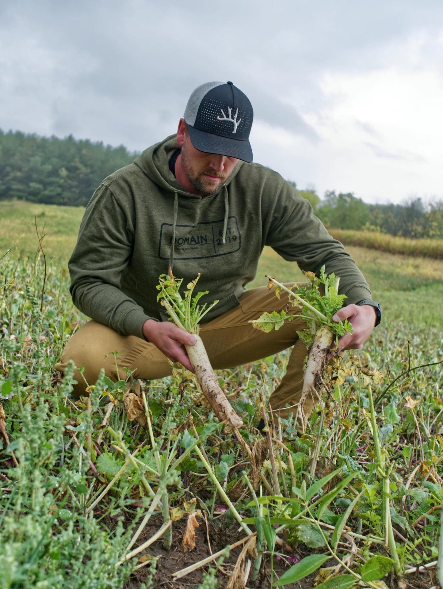 Domain Outdoor - Sheddy Hat - Black & White Richardson Snapback