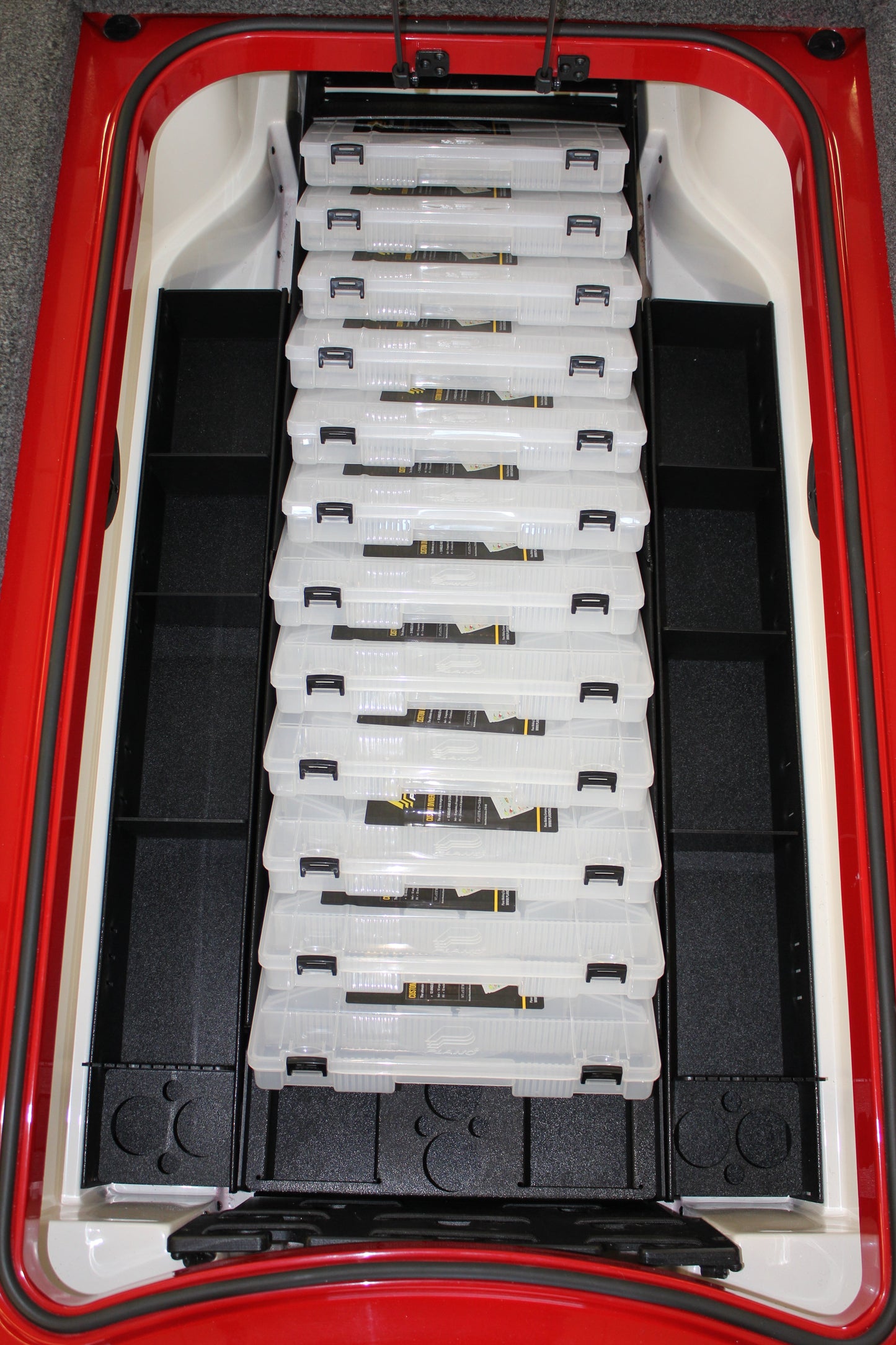 AMPD Marine NPDRANG0005 2015-2021 Ranger® Z521C/L ANGLED FRONT DECK CENTER COMPARTMENT TACKLE STORAGE TRAY SYSTEM