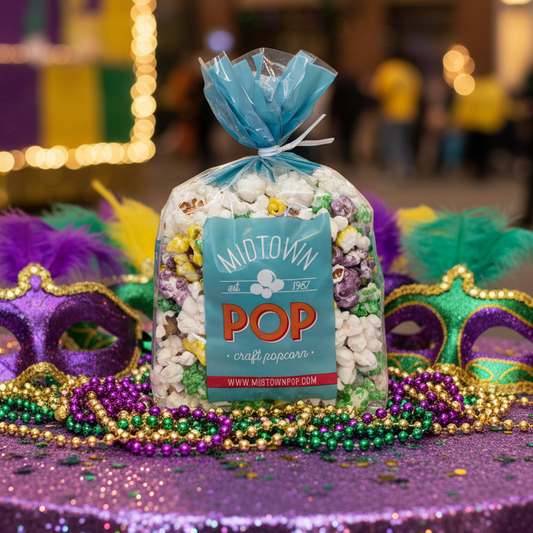 Midtown POP Mardi Gras Midtown Mix β Gourmet Popcorn