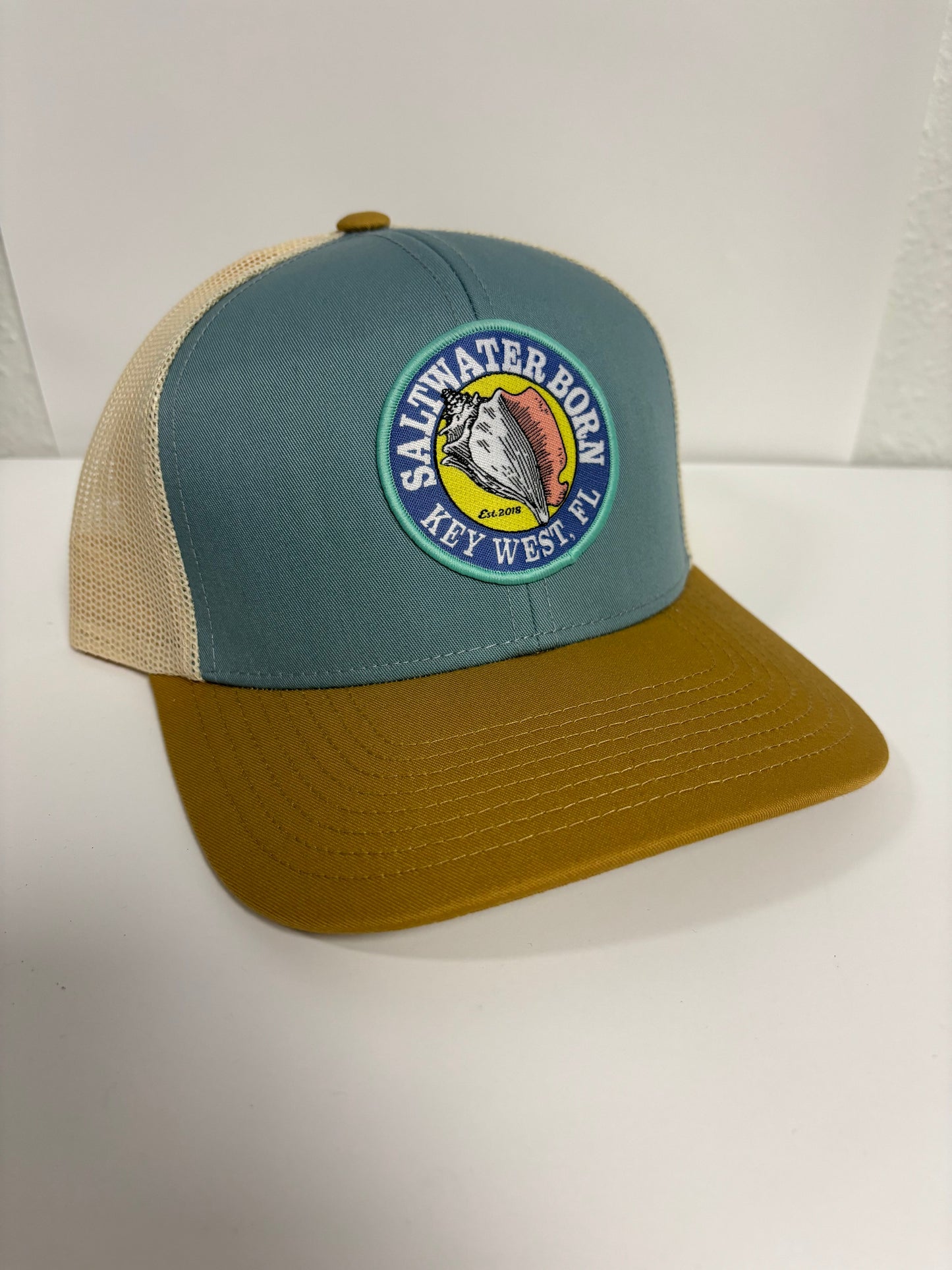 Saltwater Born Key West Structured Mesh Trucker Hat
