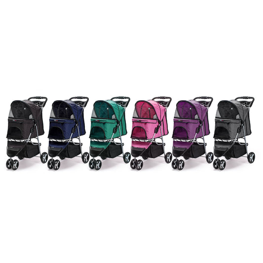 Dogline Casual Pet Stroller with a Removable Cup Holder