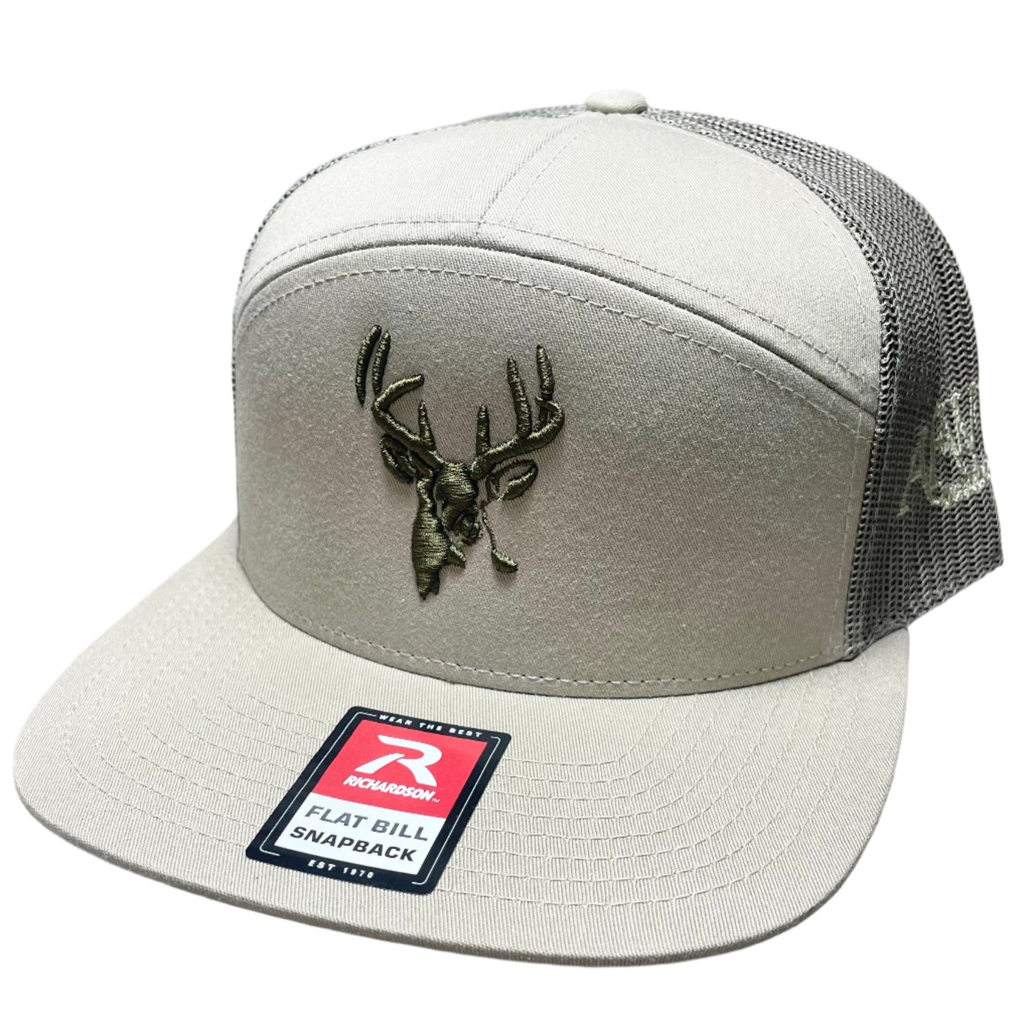 AF Waterfowl 7 Panel Loden / Loden 3D Puff Buck Logo