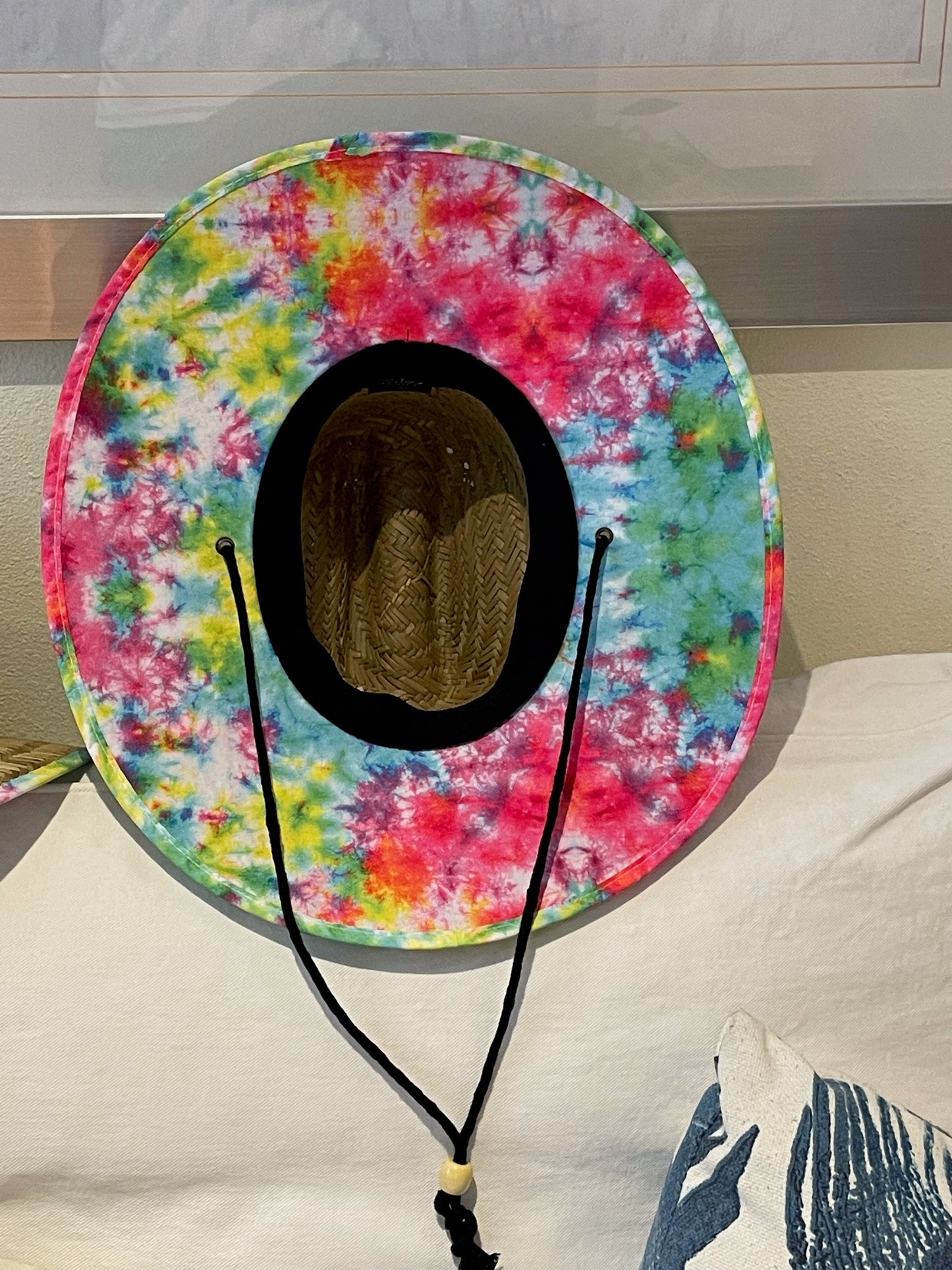 Saltwater Born Key West Tie-Dye Lifeguard Straw Hat