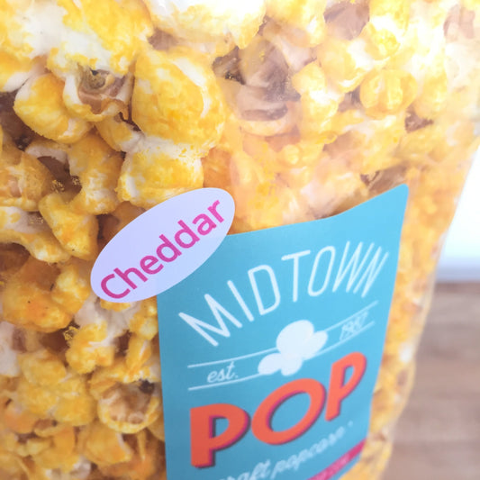 Midtown POP Yellow Cheddar π§ Gourmet Popcorn