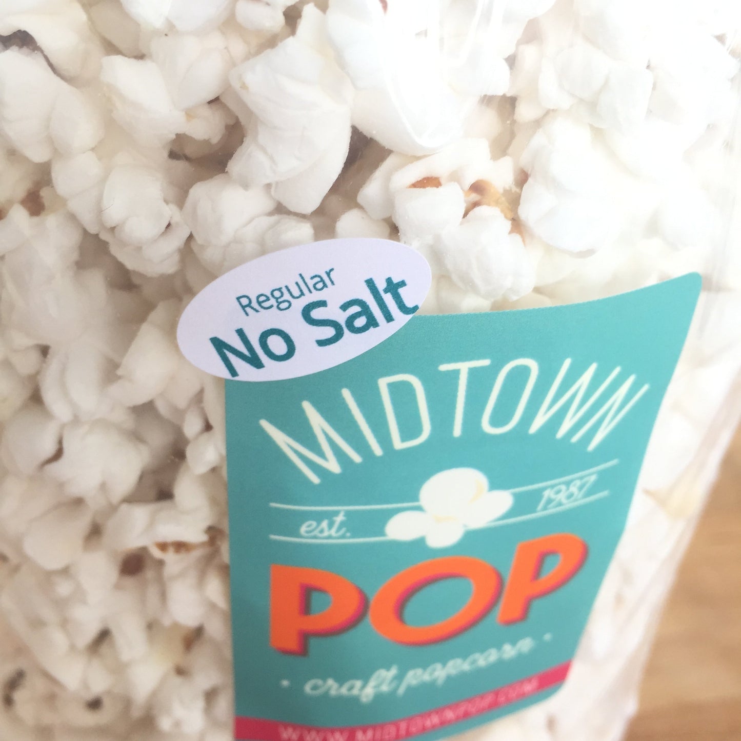 Midtown POP Regular (No Salt) Gourmet Popcorn