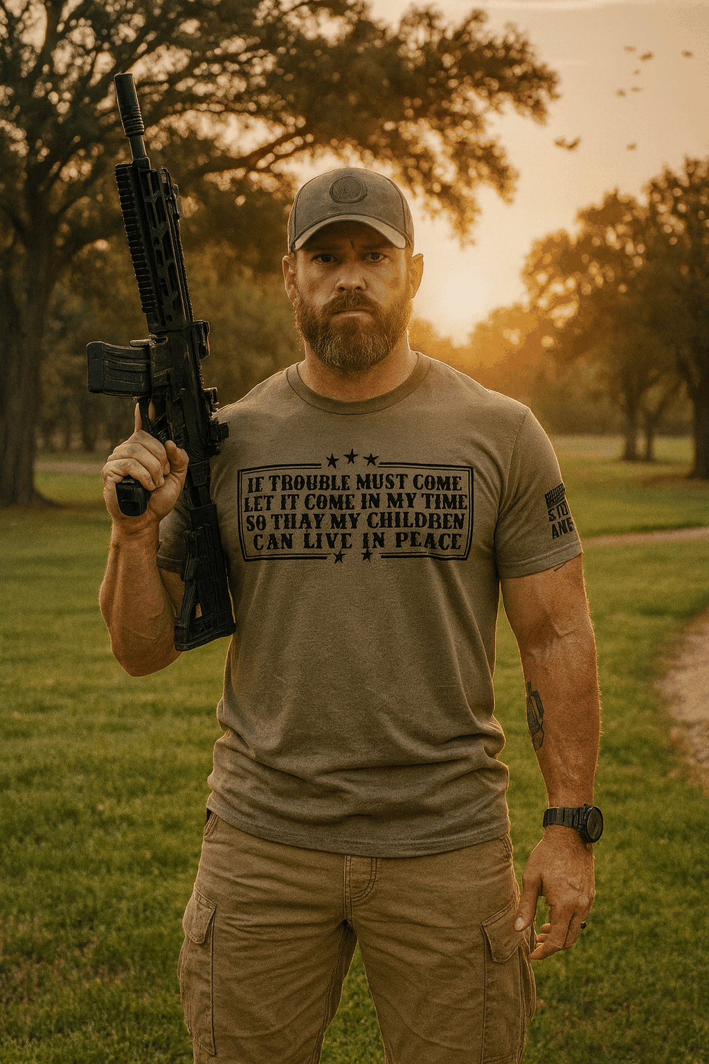 Steadfast American - If Trouble Must Come, Let It Come In My Time T-Shirt
