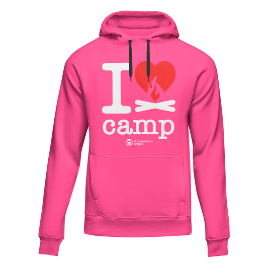 Outdoorzees I Love Camp Adult Fleece Hoodie