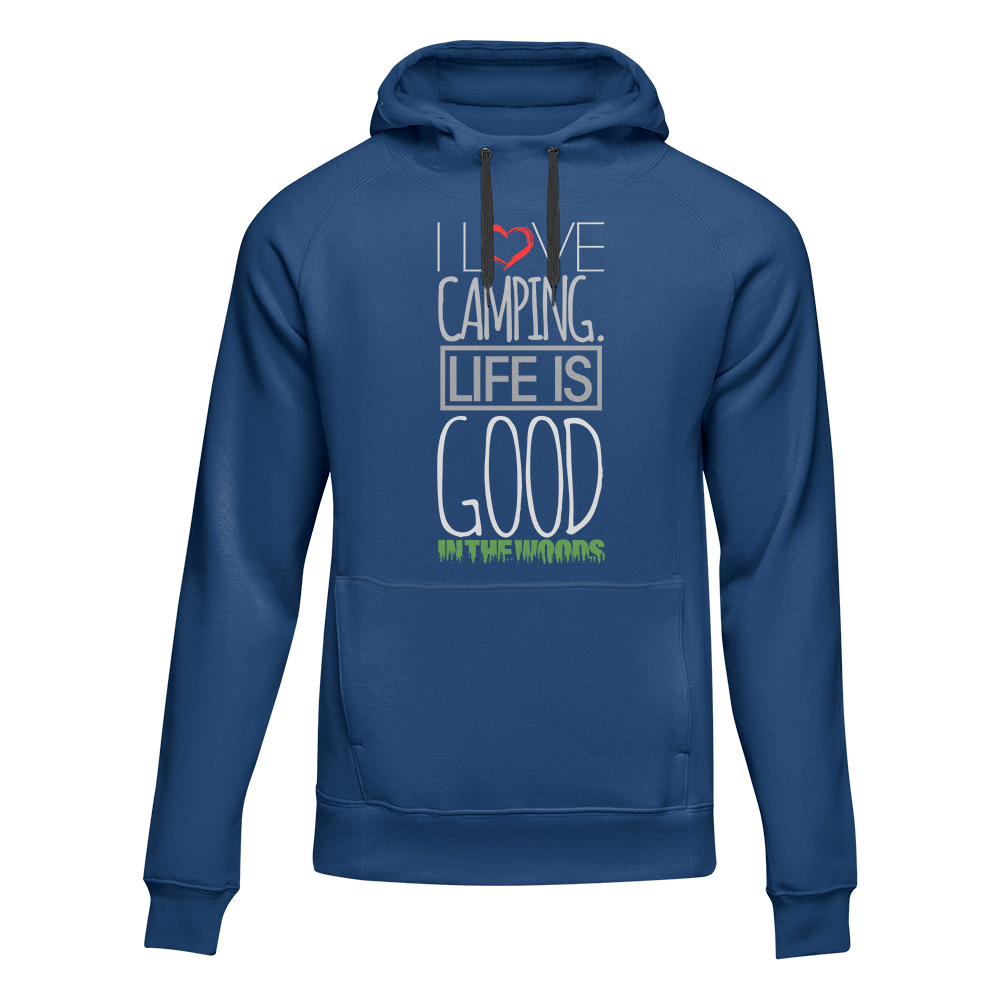 Outdoorzees I Love Camping In The Woods Adult Fleece Hoodie