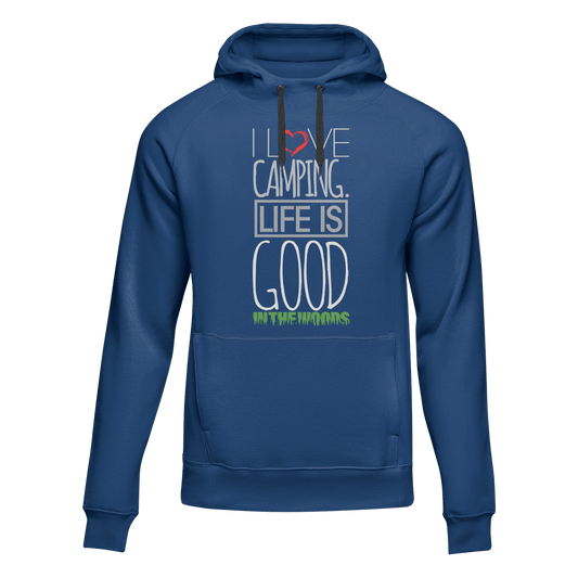 Outdoorzees I Love Camping In The Woods Adult Fleece Hoodie