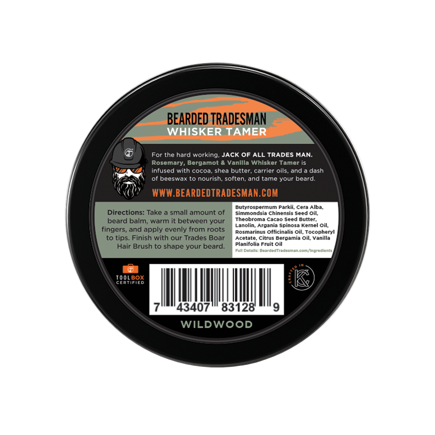 Bearded Tradesman Wildwood - Bergamont & Vanilla - Whisker Tamer