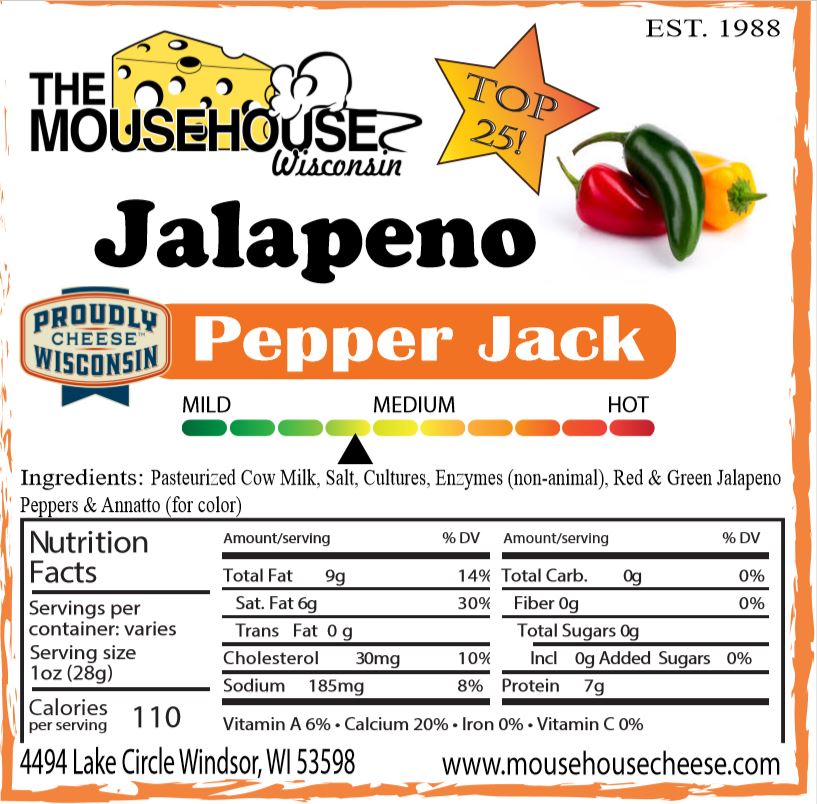 Mousehouse Cheesehaus Jalapeno Pepper Jack