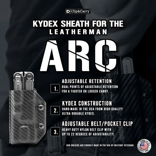 Clip & Carry Kydex Sheath for the Leatherman Arc