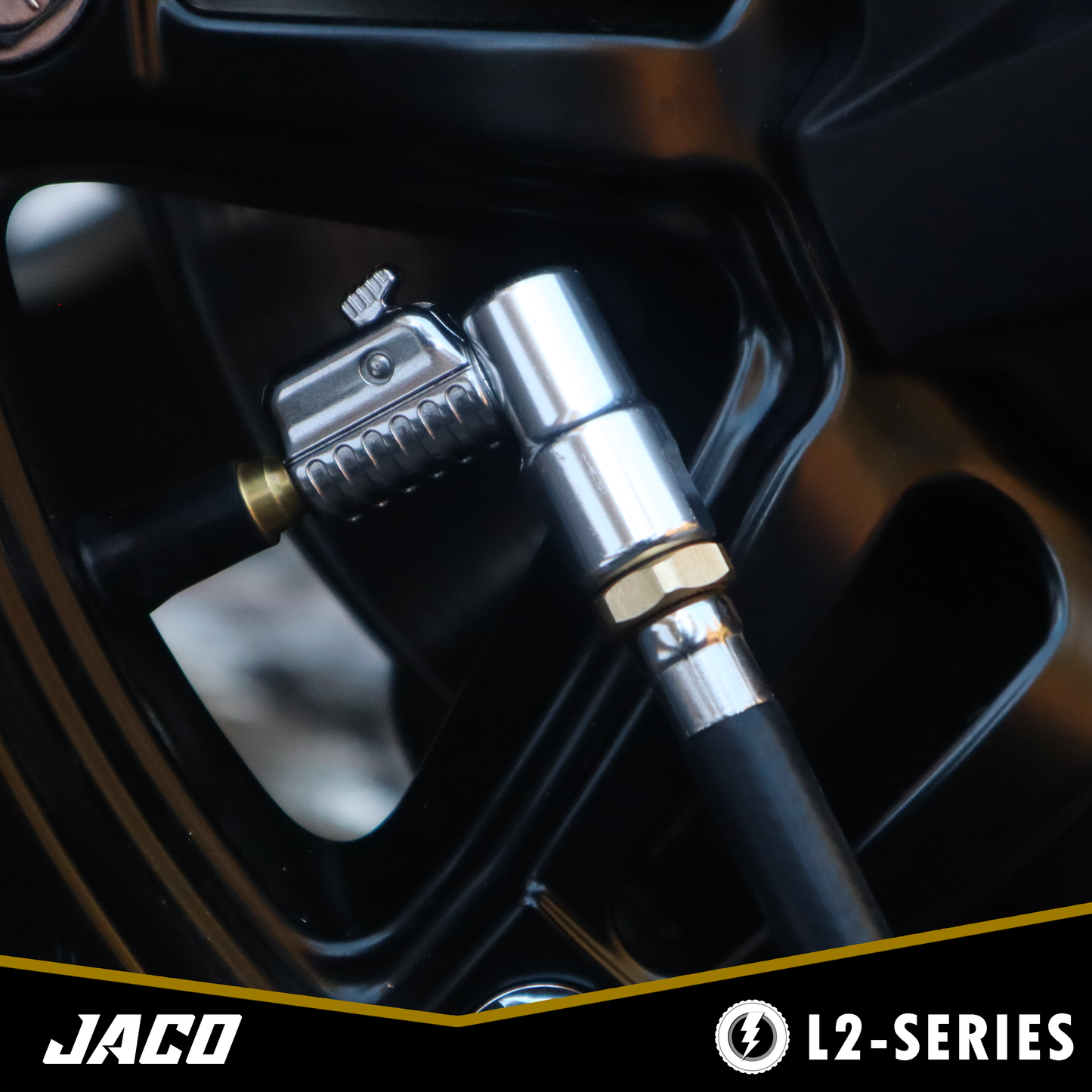 Jaco Lightning™ L2-Series Tire Air Chuck | Open Flow, 1/4" F-NPT (2 Pack)