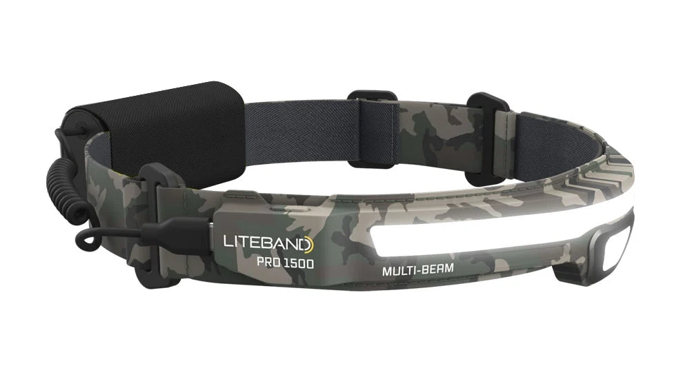 Liteband PRO 1500 Lumen LED Multi-Beam Rechargeable Headlamp