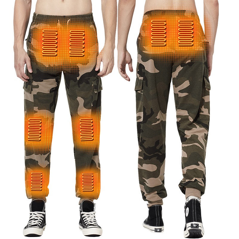 LITEGUEST Heated Pants Cargo Multi-Pocket Outdoor for Winter