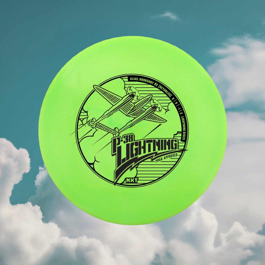Gotta Go Gotta Throw Lightning NXT P-38 #2 Hookshot Fairway Driver Golf Disc