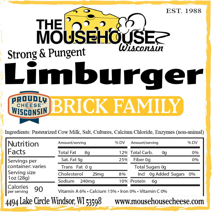 Mousehouse Cheesehaus Limburger, 7 oz