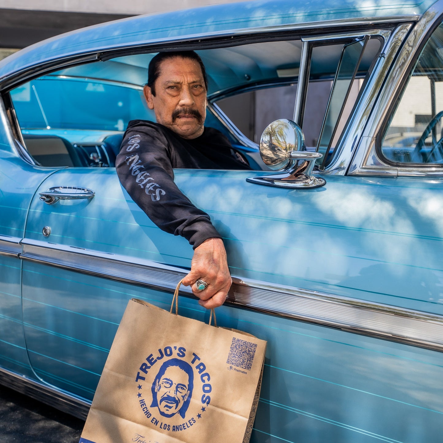 Trejo's Tacos Black Machete Longsleeve Shirt with Machete Logo