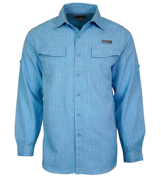 Hook & Tackle Men's Inlet L/S UV Vented Fishing Shirt
