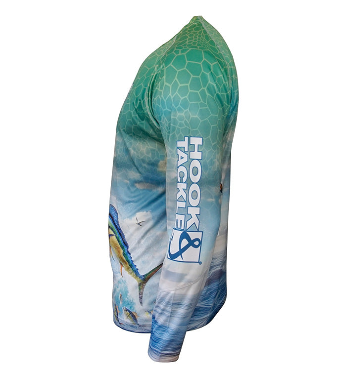 Hook & Tackle Men's Bull Dolphin L/S UV Fishing Shirt