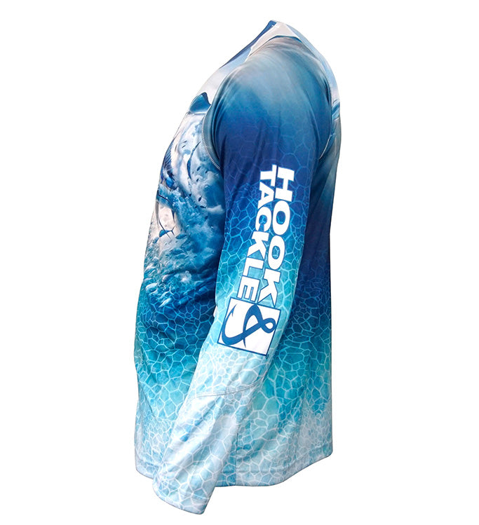 Hook & Tackle Men's Marlin Strike Dolphin L/S UV Fishing Shirt