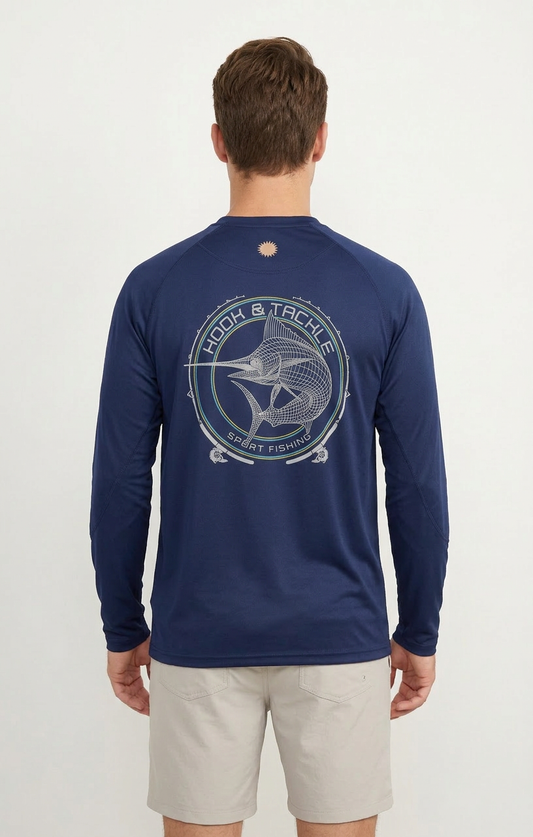 Hook & Tackle Men's Marlin Wired L/S UV Fishing Shirt