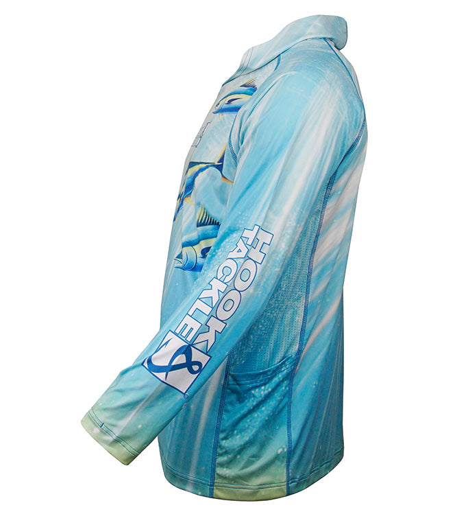 Hook & Tackle Men's Tuna Abyss UV Fishing Hoodie Gaiter L/S