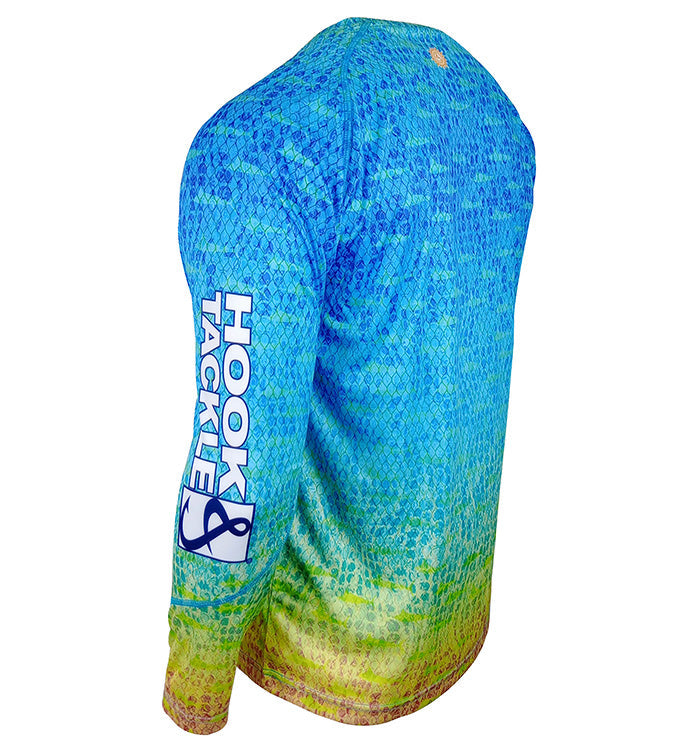 Hook & Tackle Men's Scaly Fins L/S UV Fishing Shirt