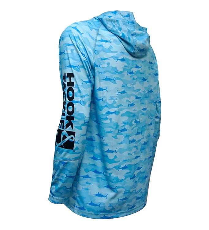 Hook & Tackle Men's Camo Billfish UV Fishing Hoodie