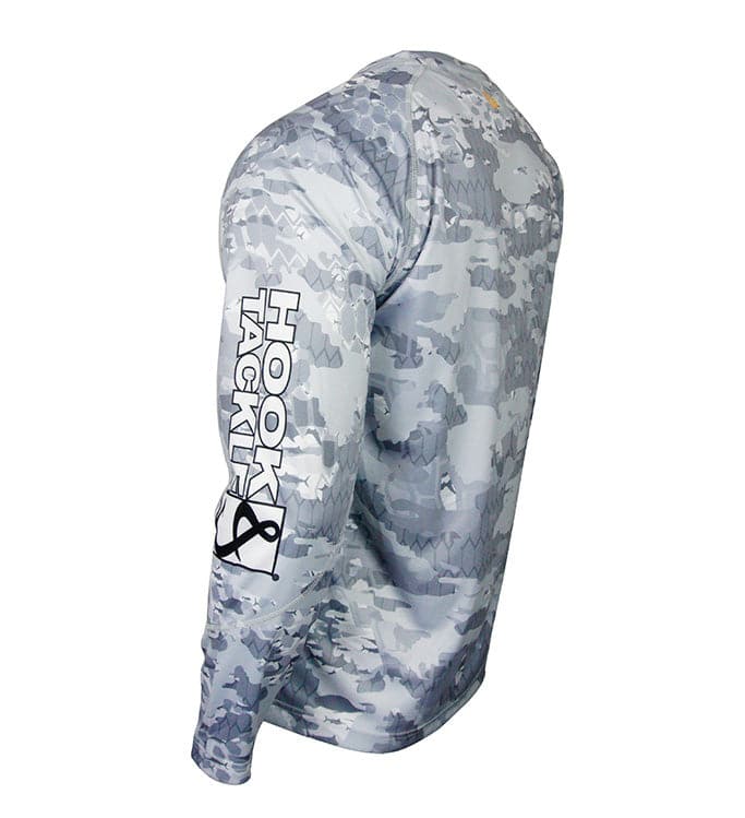 Hook & Tackle Men's Fractal Camo L/S UV Fishing Shirt
