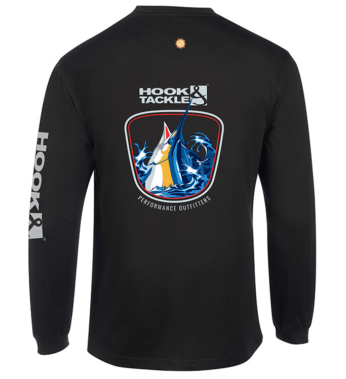 Hook & Tackle Men's Marlin Thrust L/S UV Fishing T-Shirt