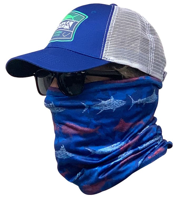Hook & Tackle Fish & Stripes Face & Neck Gaiter