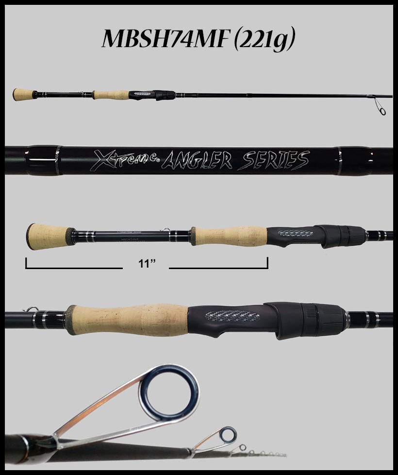 FX Custom Rods XAS 7'4" Medium Fast Cork Spinning Rod