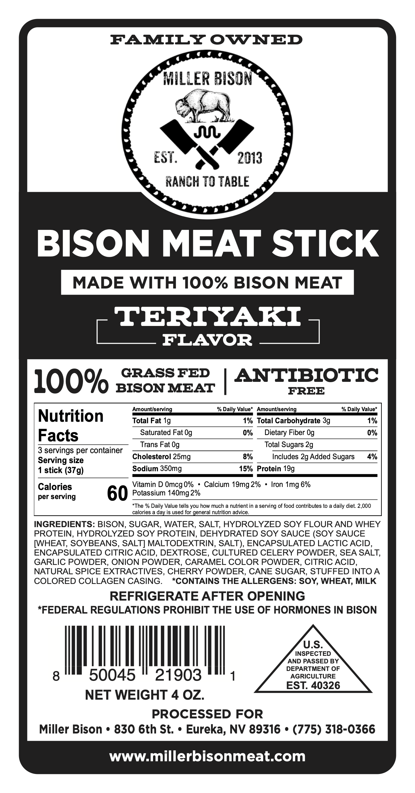 Miller Bison APT Ultimate Carnivore Snack Pack